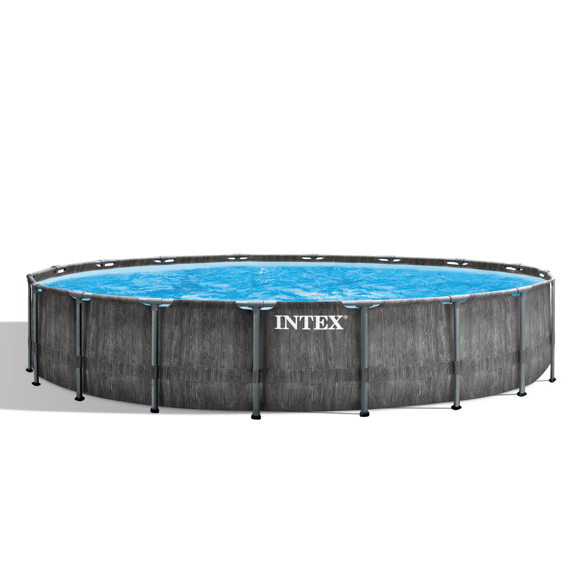 Intex Greywood Prism 18ftx48in Frame Above Ground Pool Set with Pump (For Parts)