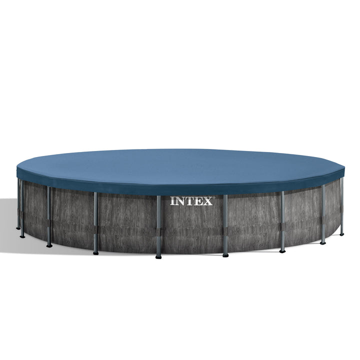 Intex Greywood Prism 18ftx48in Frame Above Ground Pool Set with Pump (For Parts)