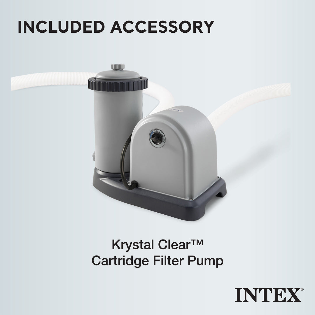 Intex Prism Frame 18'x48" Round Above Ground Outdoor Swimming Pool Set(Used)