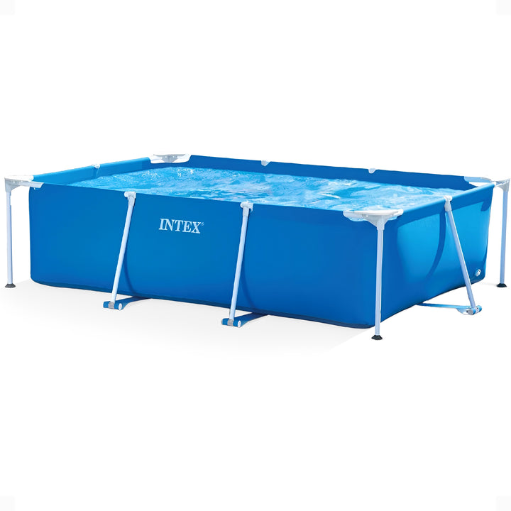 Intex 9.8' x 29.5" Rectangular Frame Above Ground Outdoor Swimming Pool(Used)