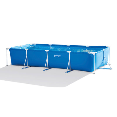 Intex 14.75ft x 33In Kids Rectangular Frame Above Ground Swimming Pool (Used)