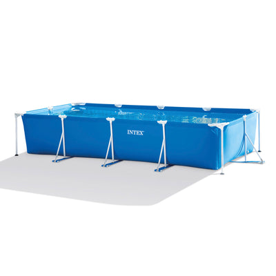 Intex 14.75' x 33" Rectangular Frame Above Ground Outdoor Backyard Swimming Pool