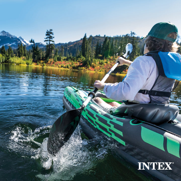 Intex 69629E 86" Lightweight Aluminum Double Oar Kayak Paddle, Black (Open Box)