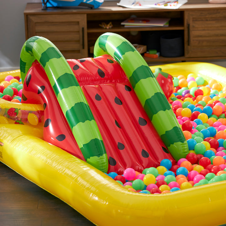 Intex 57158EP Fun'N Fruity Inflatable Kiddie Pool Play Center with Slide (Used)