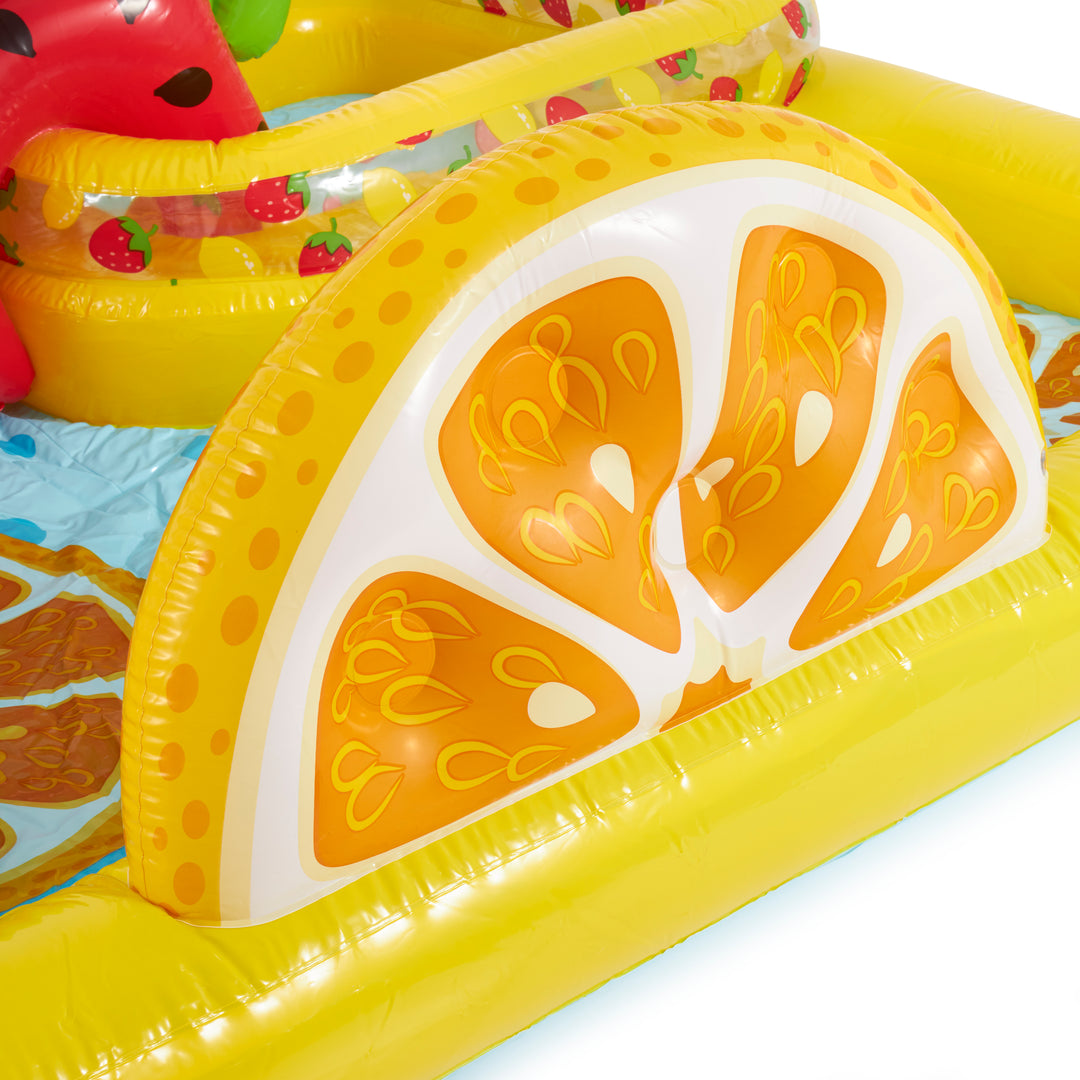 Intex 57158EP Fun'N Fruity Inflatable Kiddie Pool Play Center with Slide (Used)