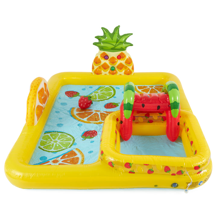 Intex 57158EP Fun'N Fruity Inflatable Kiddie Pool Play Center with Slide (Used)