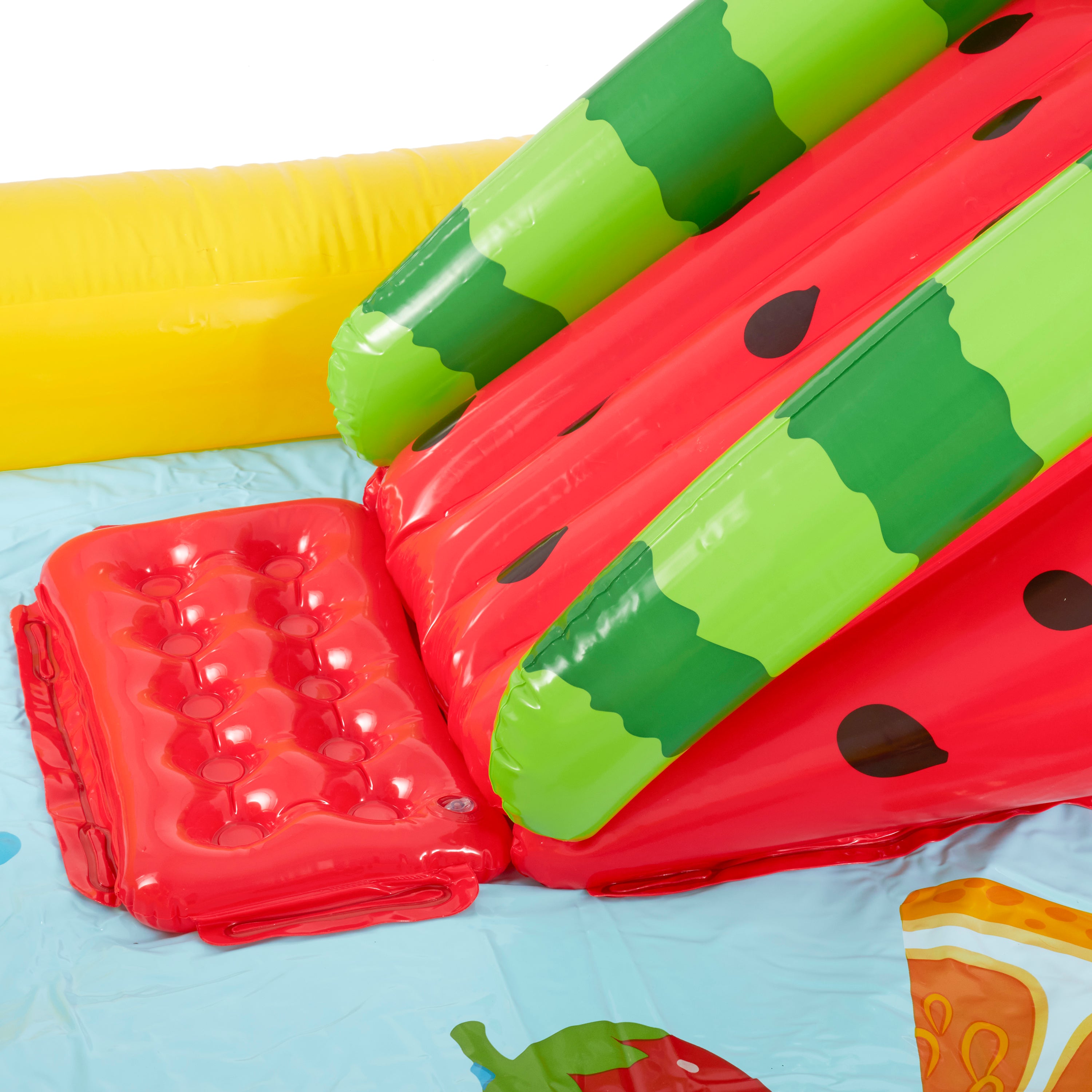 Intex Fun'N Fruity Inflatable Kiddie Pool Play Center Slide (Open Box) (2 Pack) - VMInnovations