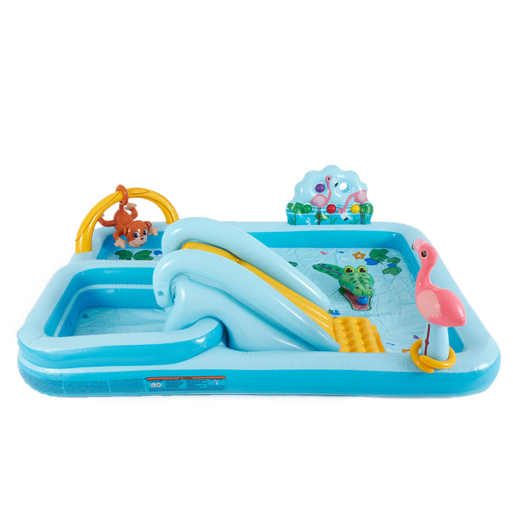 Intex 96" x 78" x 28" Inflatable Jungle Adventure Play Spray Pool (Open Box) - VMInnovations