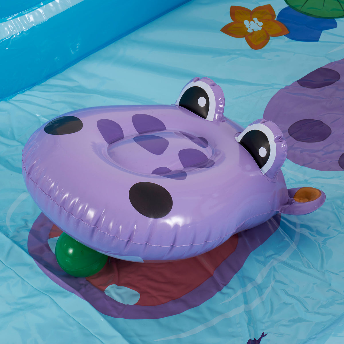 Intex Inflatable Jungle Adventure Play Center & Plastic Fun Ballz, 100 Pack