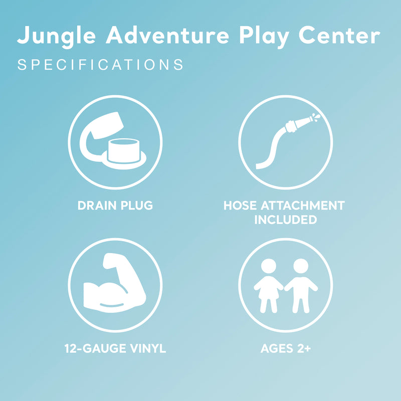 Intex 96" x 78" x 28" Inflatable Jungle Adventure Play Spray Pool (Open Box)