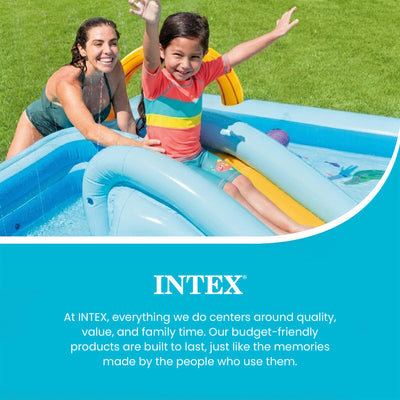 Intex 96" x 78" x 28" Inflatable Jungle Adventure Play Spray Pool (Open Box)
