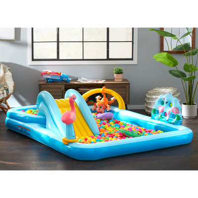 Intex 96" x 78" x 28" Inflatable Jungle Adventure Play Center Spray Kiddie Pool