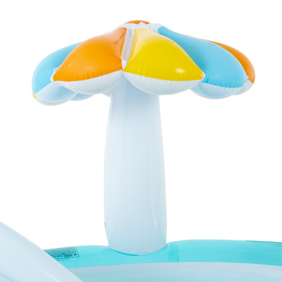 Intex Gator Inflatable Play Center Kiddie Pool with Slide & Fun Ballz, 100 Pack