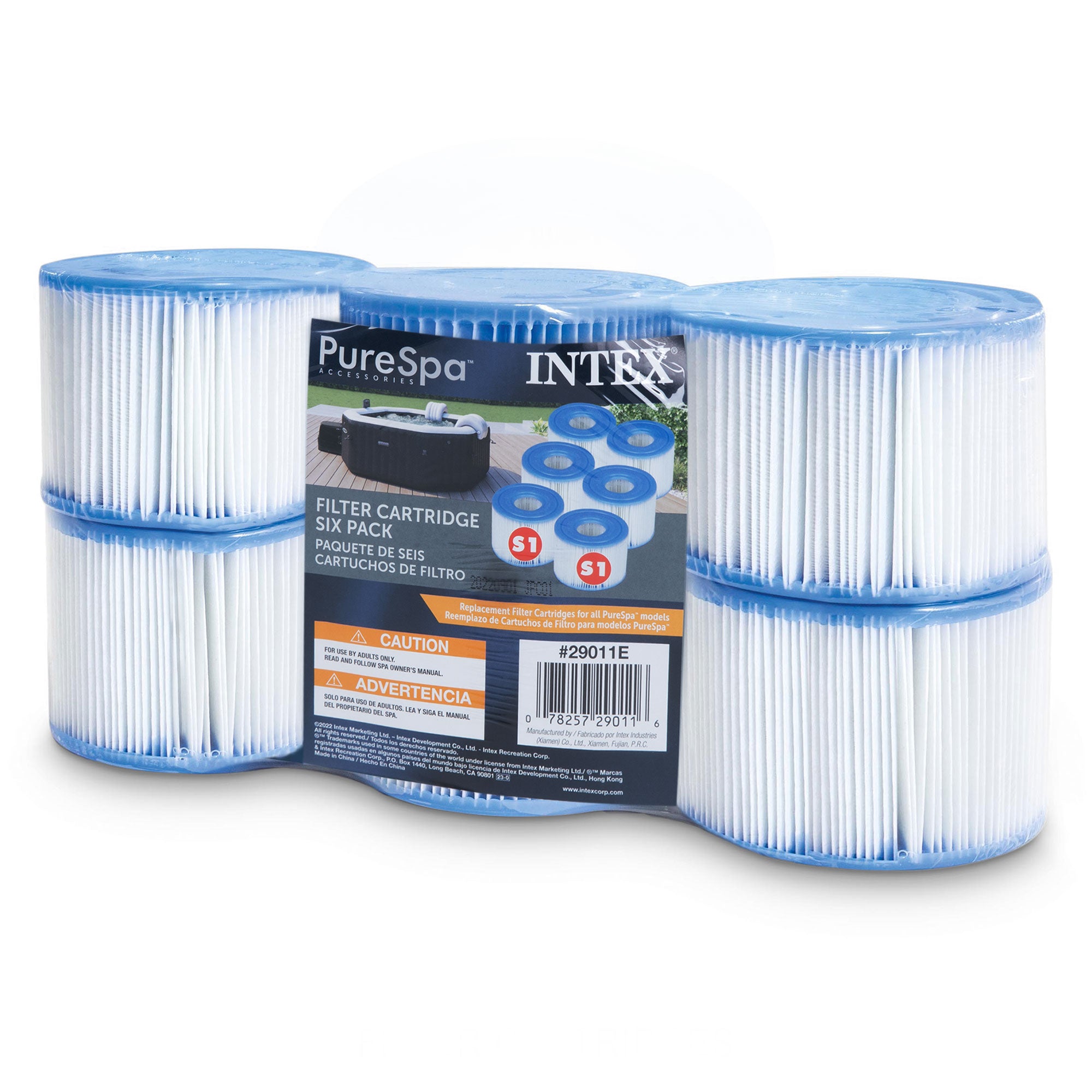 Intex 29011E Type S1 Easy Set Pool Filter Replacement Cartridges (6 Filters) - VMInnovations
