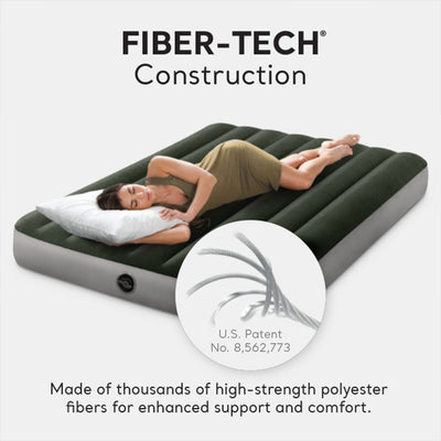 Intex Dura-Beam Downy Airbed with Built-In Foot Pump, Full Size (Open Box) - VMInnovations