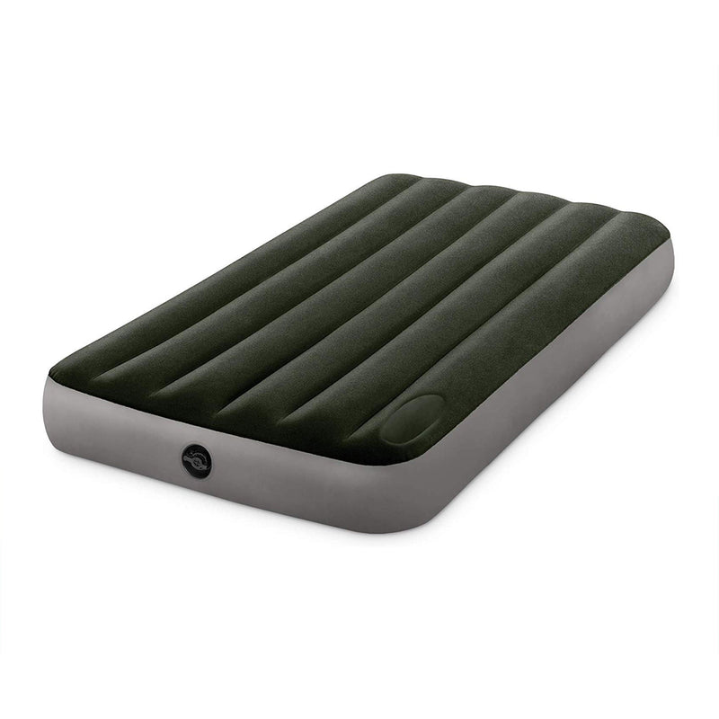 Intex Dura-Beam Standard Series Downy Airbed with Built-In Foot Pump, Full Size