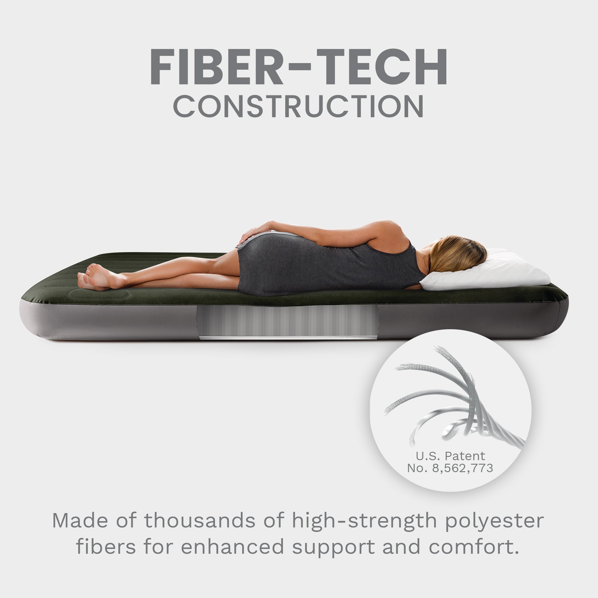 Intex Dura-Beam Downy Airbed with Built-In Foot Pump, Full Size (Open Box) - VMInnovations