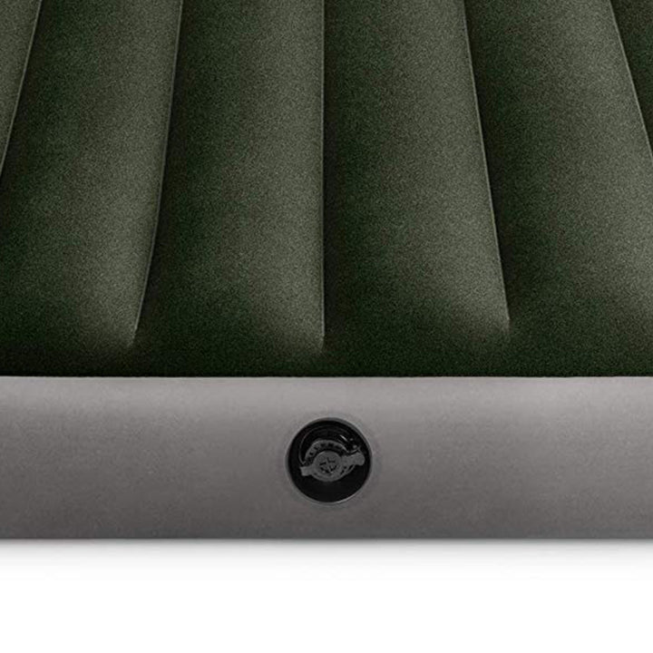 Intex Gray Standard Dura Beam Downy Air Mattress Built In Pump, Queen (Open Box)