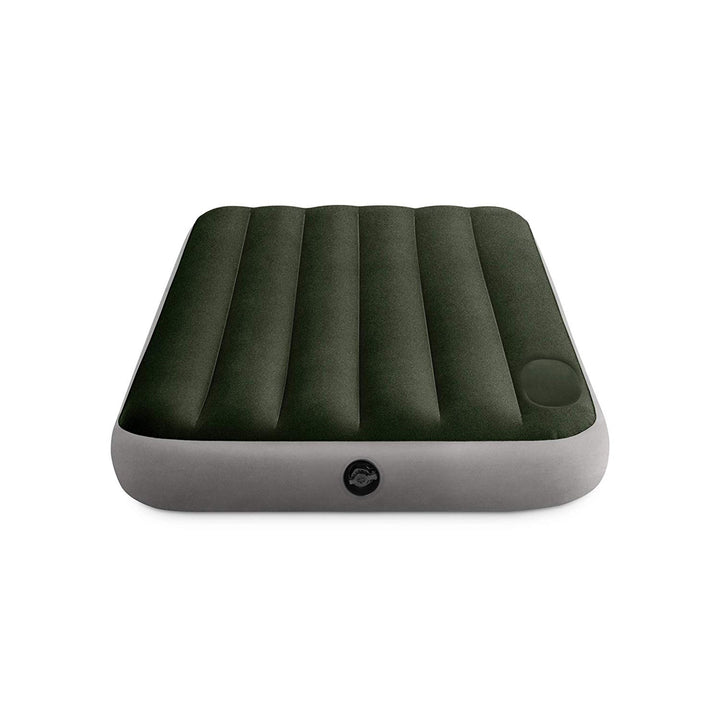 Intex Standard Dura Beam Downy Air Mattress Bed w/ Built In Pump, Queen (Used) - VMInnovations