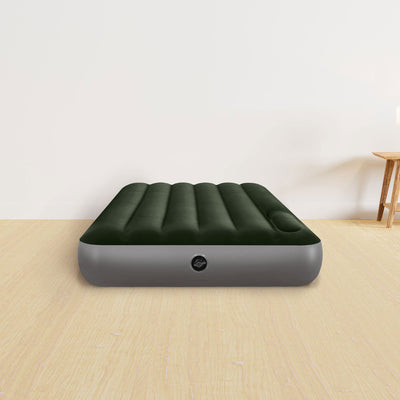 Intex Dura-Beam Downy Airbed with Built-In Foot Pump, Twin Size (Open Box)