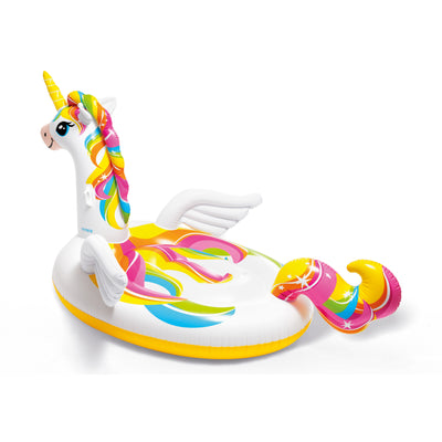 Intex 57291EP Giant Inflatable Mega Unicorn Island Ride On Swimming Pool Float