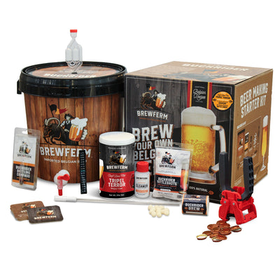 Brewferm Buckriders Belgian Home Brewing Craft Beer Kit, Tripel Terror(Open Box)