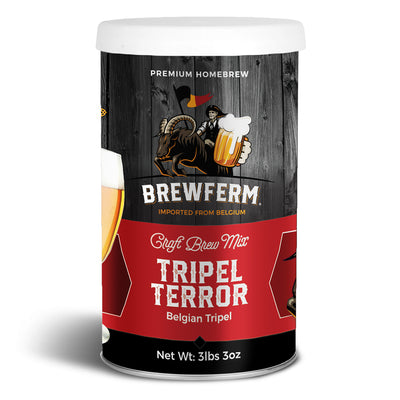 Brewferm Buckriders Belgian Home Brewing Craft Beer Kit, Tripel Terror(Open Box)