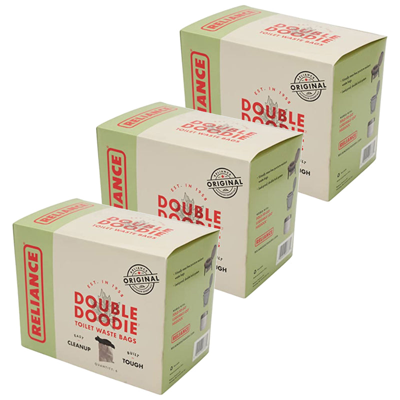Reliance 2683-13 Double Doodie 2L Portable Camping Toilet Waste Bags (18 Bags) - VMInnovations