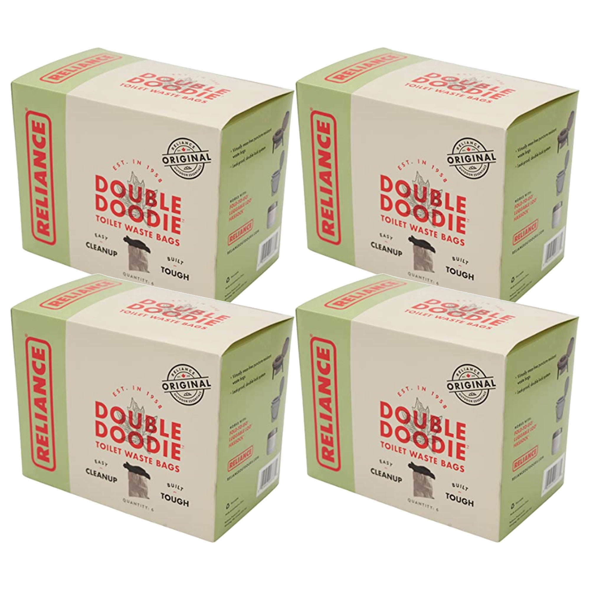 Reliance 2683-13 Double Doodie 2L Portable Camping Toilet Waste Bags (24 Bags) - VMInnovations