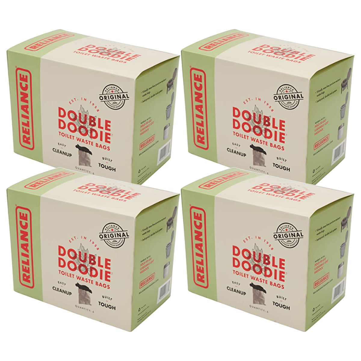 Reliance 2683-13 Double Doodie 2L Portable Camping Toilet Waste Bags (24 Bags) - VMInnovations