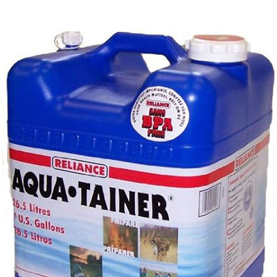 Reliance Products Aqua Tainer 7 Gallon Water Storage Container Tank (3 Pack)