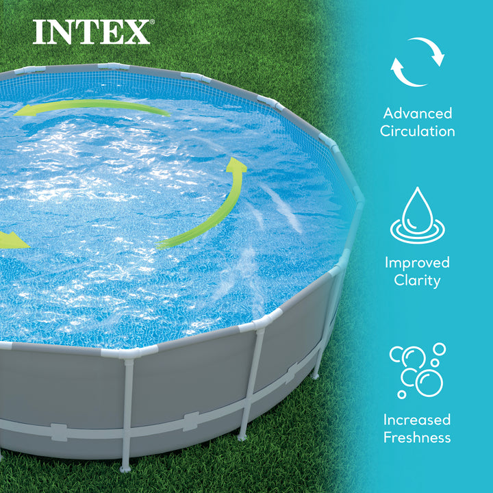 Intex 2,650 GPH 16" Krystal Clear Saltwater System and Sand Filter Pump