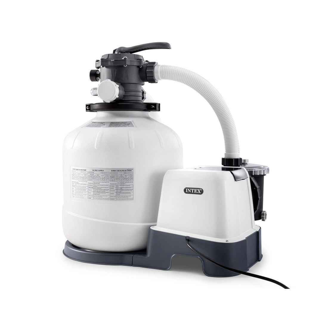 Intex 2,150 GPH Krystal Clear Saltwater System & Sand Filter Pump (Open Box)
