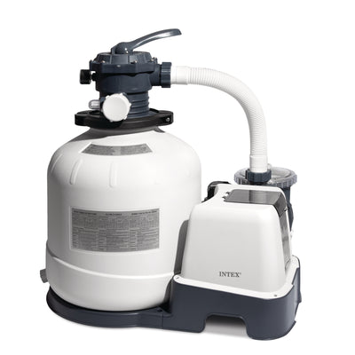 Intex 2,650 GPH 16" Krystal Clear Saltwater System and Sand Filter Pump