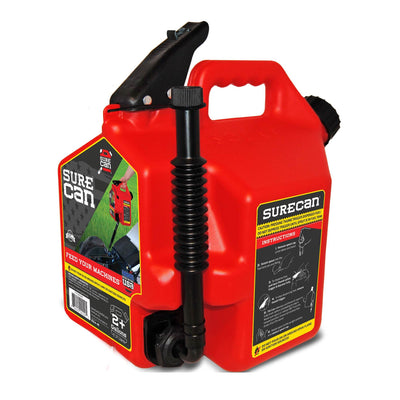SureCan Easy Pour Nozzle 2 Plus Gallon Flow Control Gas Can, Red (Open Box)