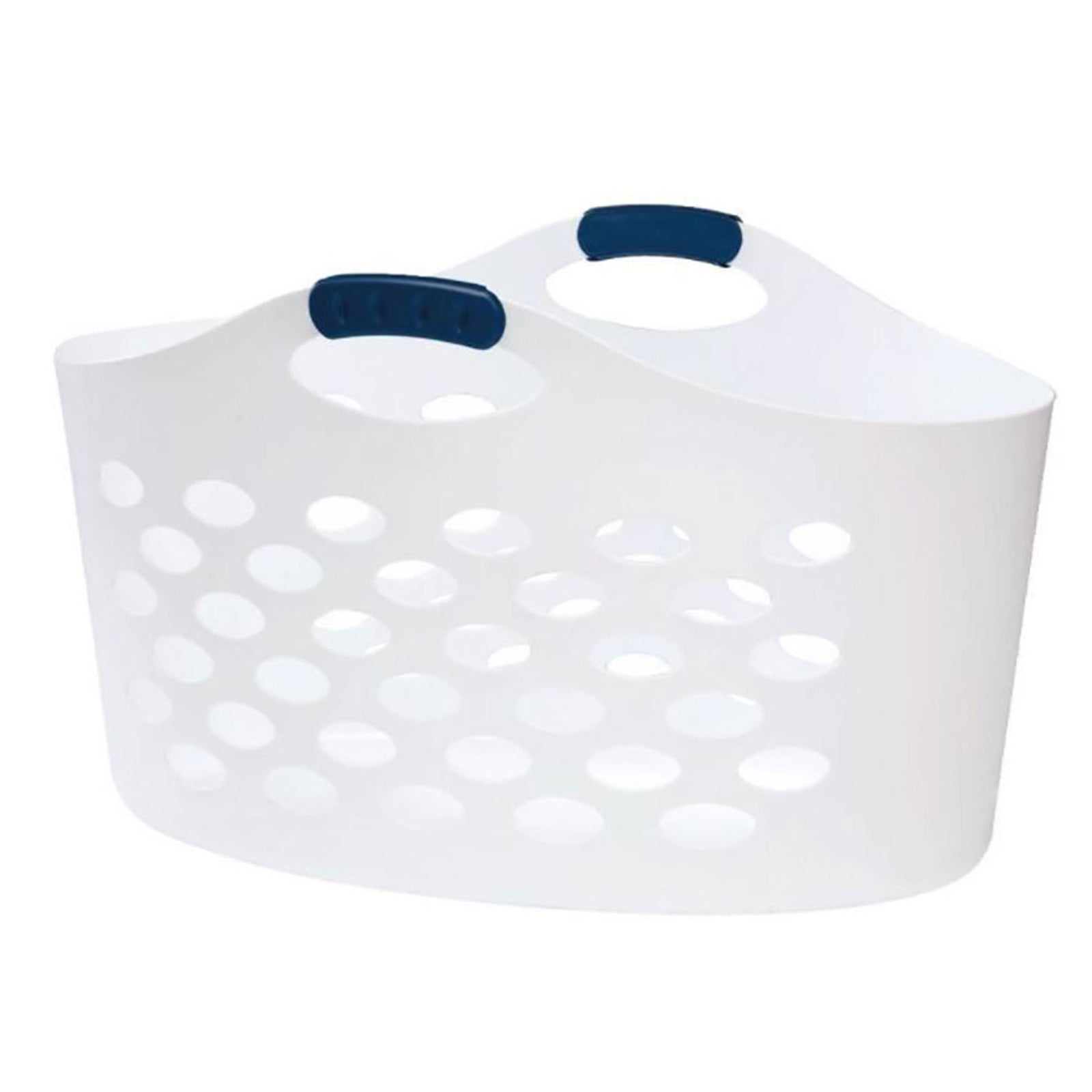 Rubbermaid 1.5 Capacity Flex N Carry Portable Flexible Laundry Basket, White - VMInnovations