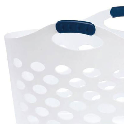 Rubbermaid 2 Pack 1.5 Capacity Flex N Carry Portable Flexible Laundry Basket