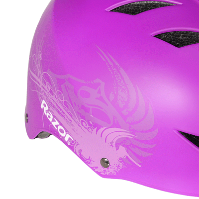 Razor Pocket Mod Electric Retro Scooter + Youth Sport Helmet + Elbow & Knee Pads - VMInnovations