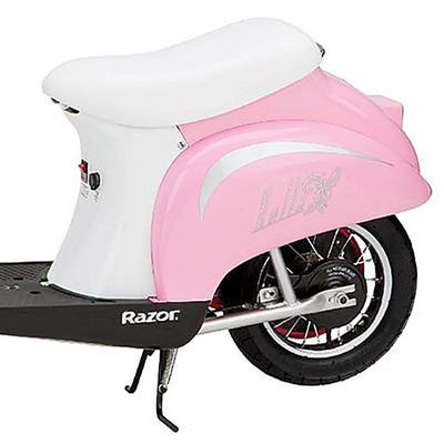 Razor Pocket Mod Electric Retro Scooter + Youth Sport Helmet + Elbow & Knee Pads - VMInnovations