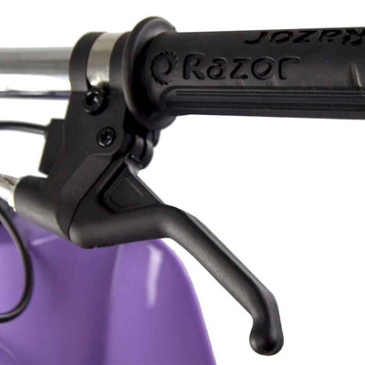 Razor Pocket Mod Mini Euro 24V Electric Kids Ride On Scooter w/ Helmet & Pads