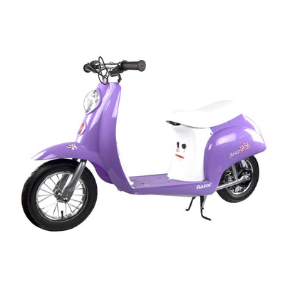 Razor Pocket Mod Mini Euro 24V Electric Kid Scooter w/ Helmet, Elbow & knee pads