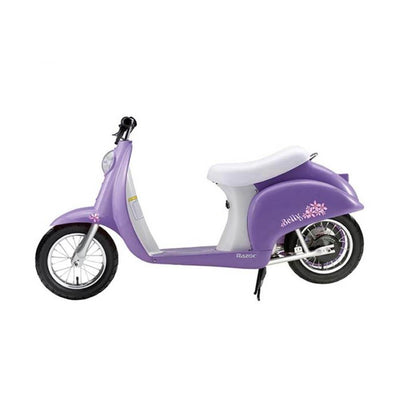 Razor Pocket Mod Mini Euro 24V Electric Kid Scooter w/ Helmet, Elbow & knee pads
