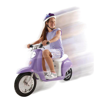 Razor Pocket Mod Mini Euro 24V Electric Kid Scooter w/ Helmet, Elbow & knee pads