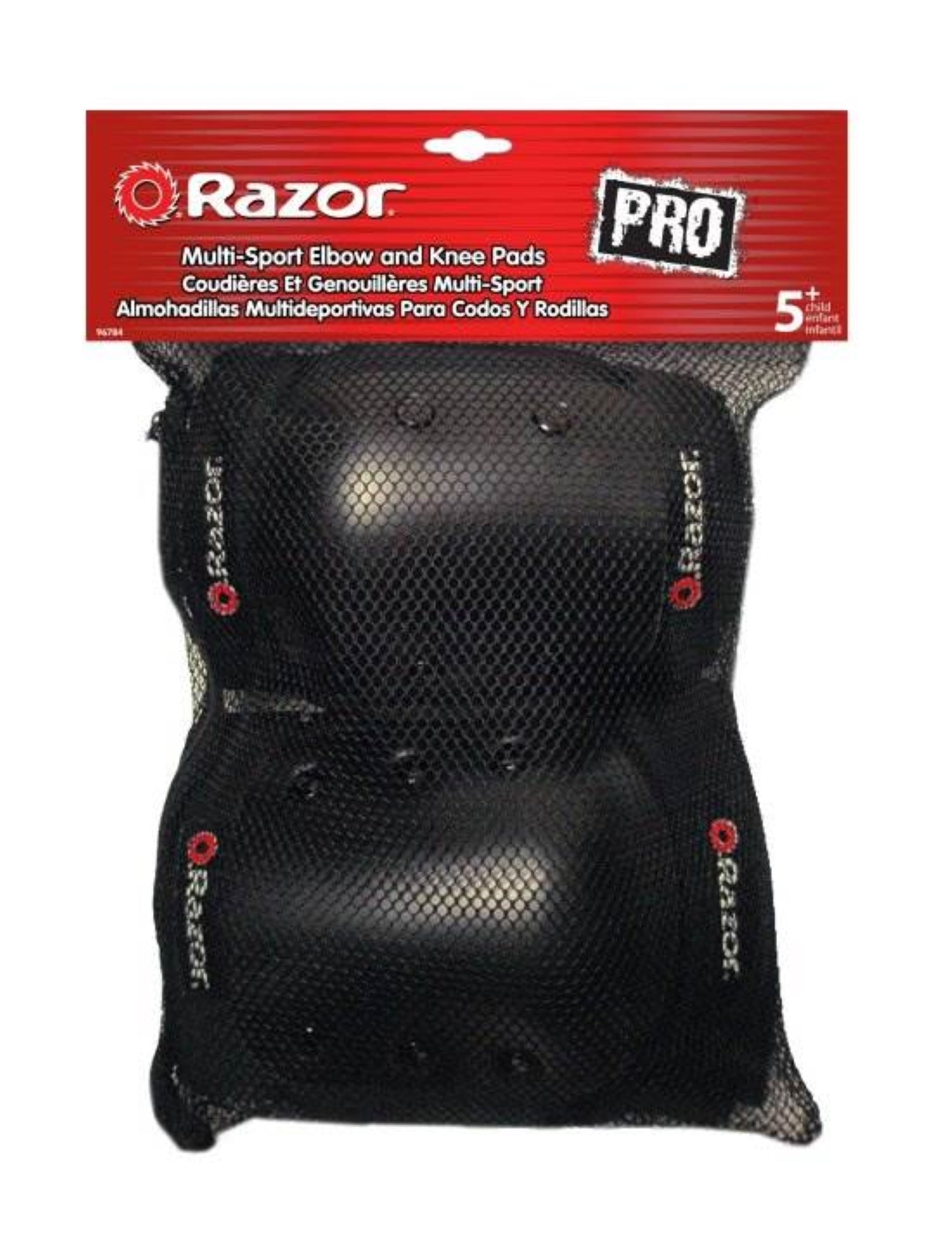 Razor Pocket Mod 24V Electric Retro Scooter, Kids Helmet, & Elbow & Knee Pads