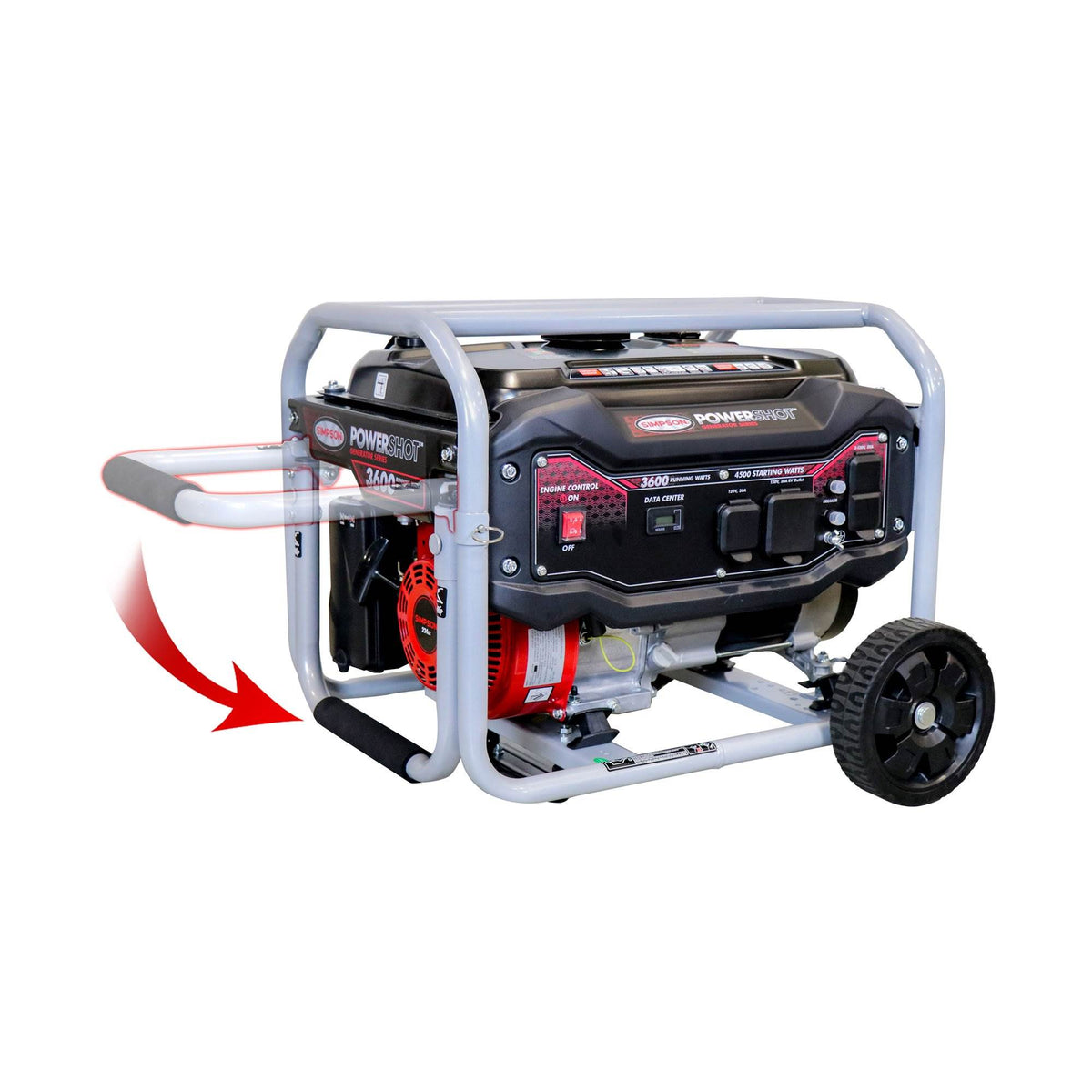 Simpson 3,600 Watt 224cc Start Portable Heavy Duty Generator Series (Used)