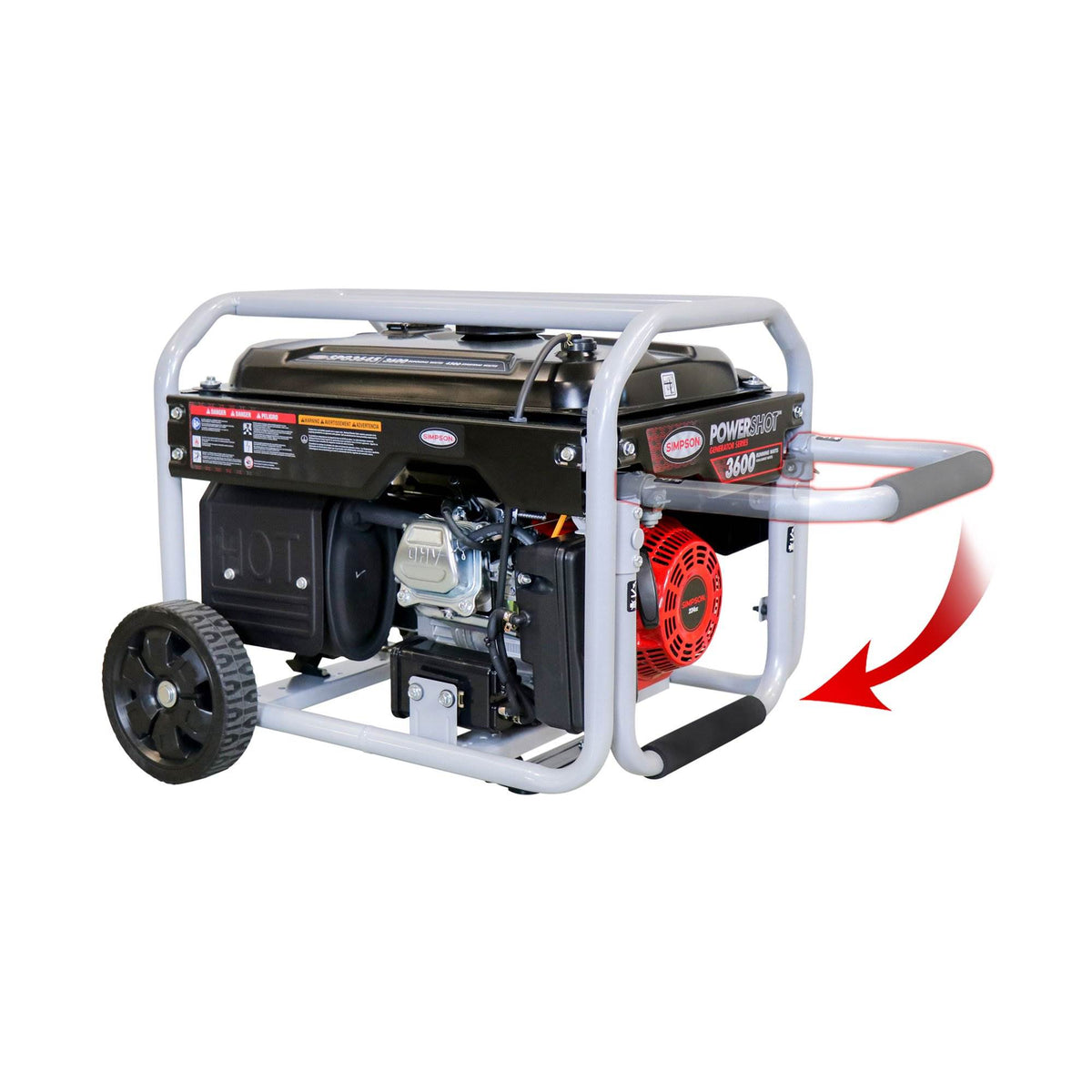 Simpson 3,600 Watt 224cc Start Portable Heavy Duty Generator Series (Used)
