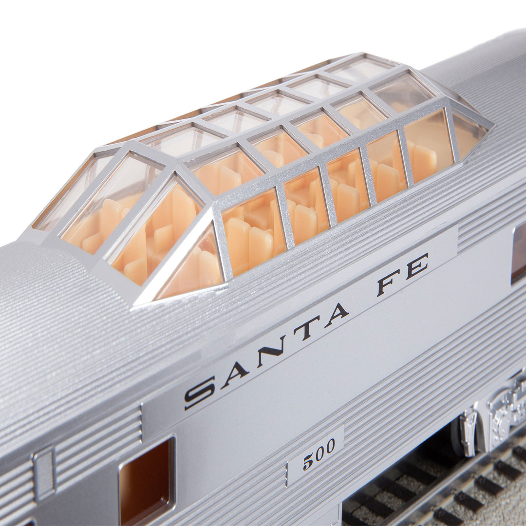 Lionel 684725 Santa Fe Add-On Vista Dome Train for Ready-to-Run Super Chief Set