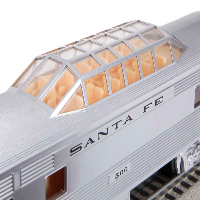 Lionel 684725 Santa Fe Add-On Vista Dome Train for Ready-to-Run Super Chief Set