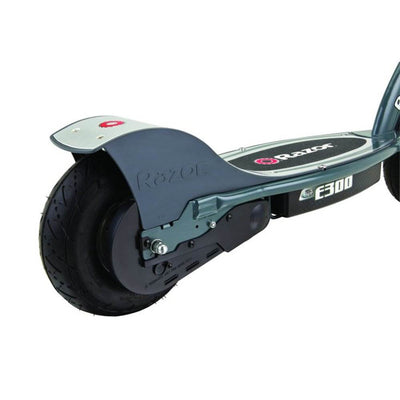 Razor Electric Power Kids Scooter, Gray + Youth Sport Helmet + Elbow & Knee Pads