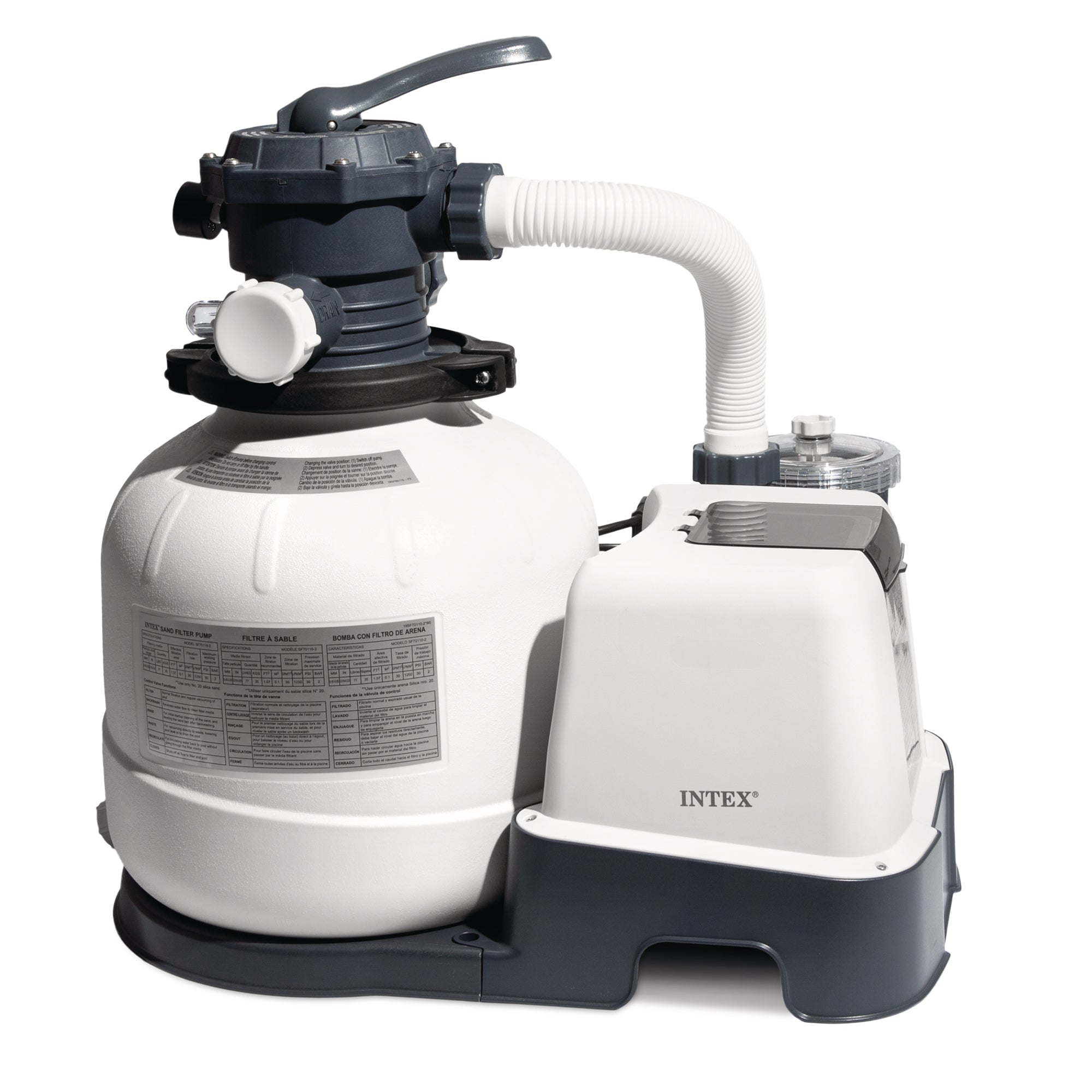 Intex 14 Inch Krystal Clear Pool Saltwater System and Sand Filter Pump (Used) - VMInnovations